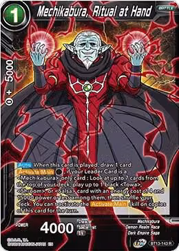 Mechikabura, Ritual at Hand (BT13-143), Supreme Rivalry — DB Super card price