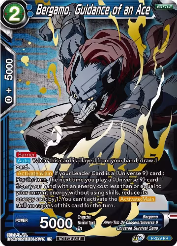 Bergamo, Guidance of an Ace (Championship Pack 2021 Vol.1) (Winner Gold Stamped) (P-329), Tournament Promotion Cards — DB Super card price