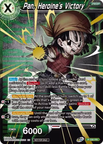Pan, Heroine's Victory (Championship Pack 2021 Vol.1) (Winner Gold Stamped) (P-330), Promotion Cards — DB Super card price