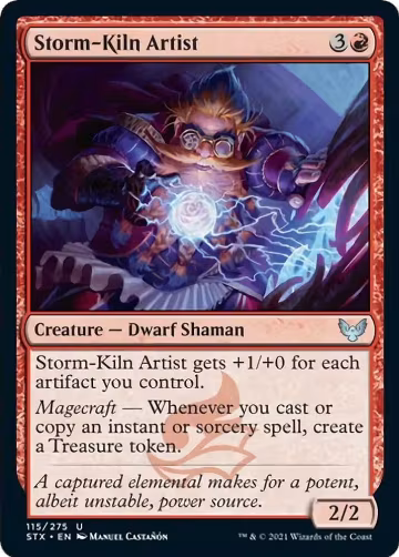 Storm-Kiln Artist (115), Strixhaven: School of Mages — Magic card price