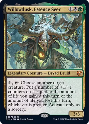 Willowdusk, Essence Seer (6), Commander 2021 — Magic card price