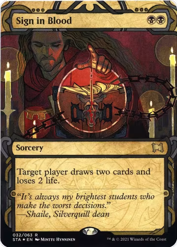 Sign in Blood (Foil Etched) (32), Strixhaven: Mystical Archive — Magic card price