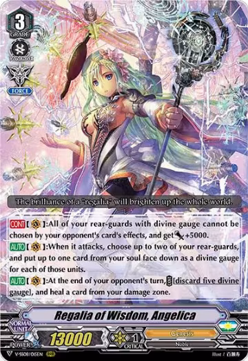 Regalia of Wisdom, Angelica (V-SS08/015EN), V-SS08: Clan Selection Plus Vol.2 — Vanguard card price