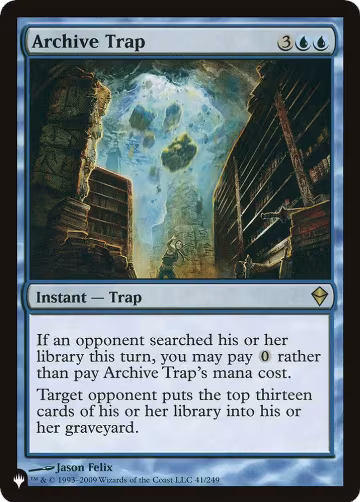 Archive Trap (41/249), The List Reprints — Magic card price
