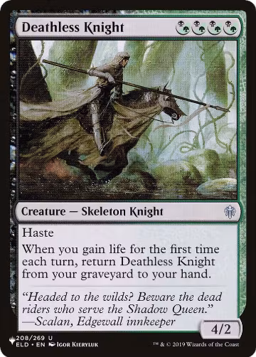 Deathless Knight (208/269), The List Reprints — Magic card price
