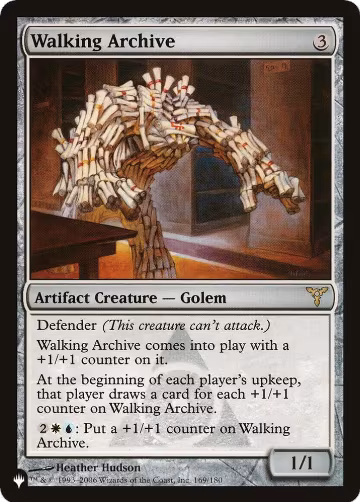 Walking Archive (169/180), The List Reprints — Magic card price