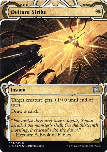 Defiant Strike (Foil Etched) (3), Strixhaven: Mystical Archive — Magic card price
