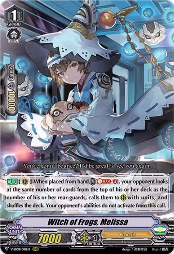 Witch of Frogs, Melissa (V-SS08/018EN), V-SS08: Clan Selection Plus Vol.2 — Vanguard card price