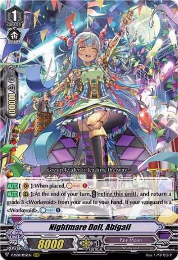 Nightmare Doll, Abigail (V-SS08/059EN), V-SS08: Clan Selection Plus Vol.2 — Vanguard card price