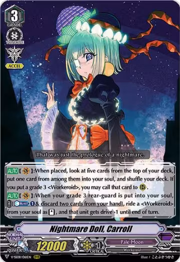 Nightmare Doll, Carroll (V-SS08/061EN), V-SS08: Clan Selection Plus Vol.2 — Vanguard card price