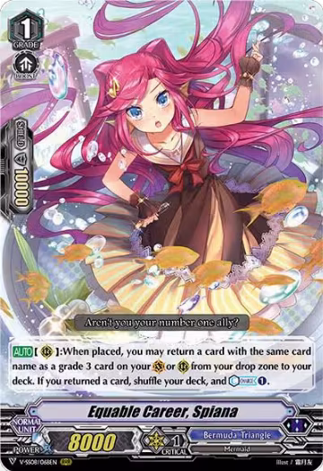Equable Career, Spiana (V-SS08/068EN), V-SS08: Clan Selection Plus Vol.2 — Vanguard card price