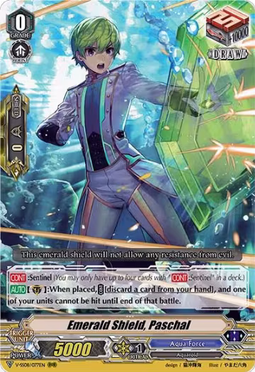 Emerald Shield, Paschal (V-SS08/077EN), V-SS08: Clan Selection Plus Vol.2 — Vanguard card price