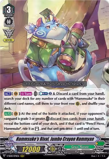 Hammsuke's Rival, Jumbo Crayon Hammyan (V-SS08/078EN), V-SS08: Clan Selection Plus Vol.2 — Vanguard card price