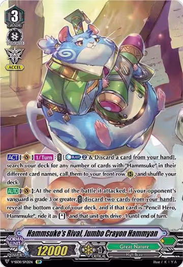 Hammsuke's Rival, Jumbo Crayon Hammyan (SP) (V-SS08/SP12EN), V-SS08: Clan Selection Plus Vol.2 — Vanguard card price