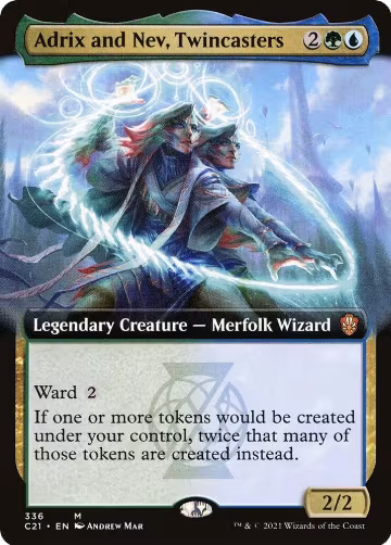 Adrix and Nev, Twincasters (Extended Art) (336), Commander 2021 — Magic card price