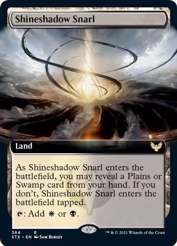 Shineshadow Snarl (Extended Art) (364), Strixhaven: School of Mages — Magic card price