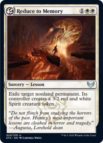 Reduce to Memory (25), Strixhaven: School of Mages — Magic card price