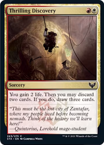 Thrilling Discovery (243), Strixhaven: School of Mages — Magic card price