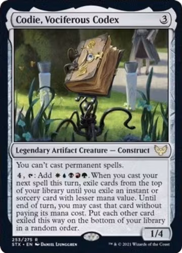 Codie, Vociferous Codex (253), Strixhaven: School of Mages — Magic card price