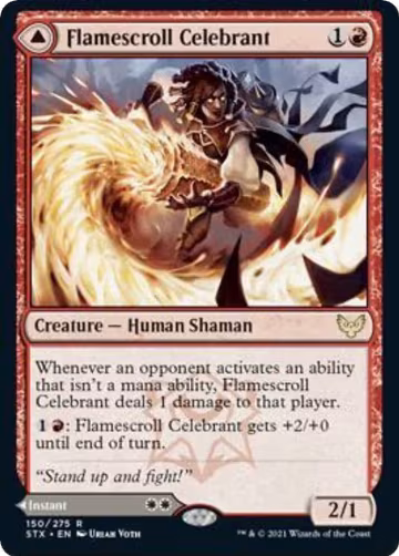 Flamescroll Celebrant (150), Strixhaven: School of Mages — Magic card price