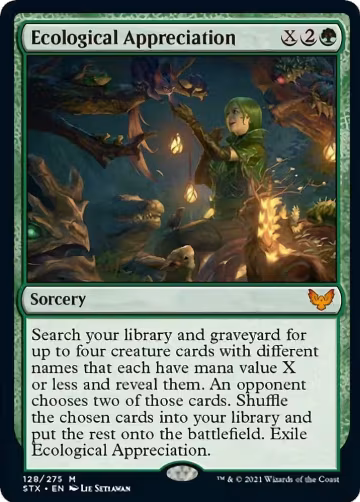 Ecological Appreciation (128), Strixhaven: School of Mages — Magic card price