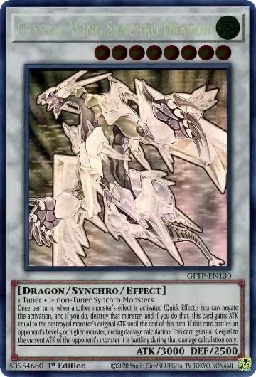 Crystal Wing Synchro Dragon (Ghost Rare) (GFTP-EN130) — card price