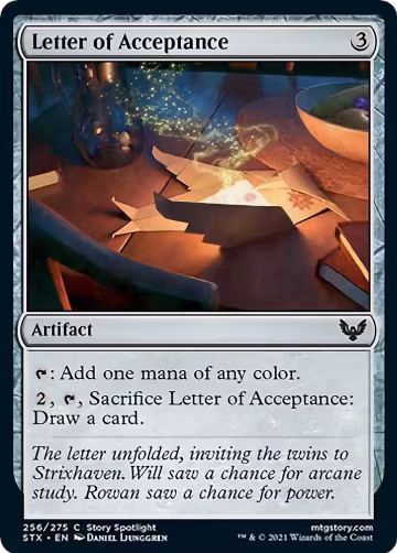 Letter of Acceptance (256), Strixhaven: School of Mages — Magic card price