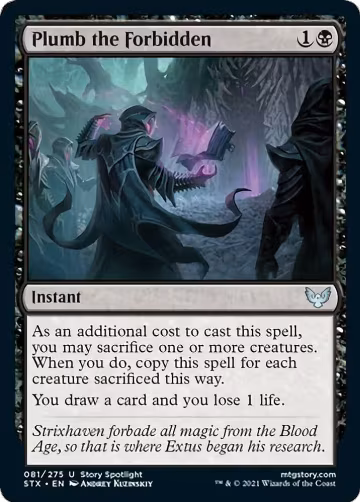 Plumb the Forbidden (81), Strixhaven: School of Mages — Magic card price