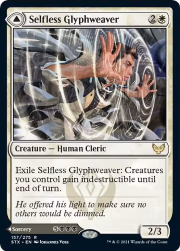 Selfless Glyphweaver (157), Strixhaven: School of Mages — Magic card price