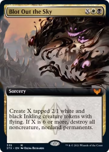 Blot Out the Sky (Extended Art) (335), Strixhaven: School of Mages — Magic card price