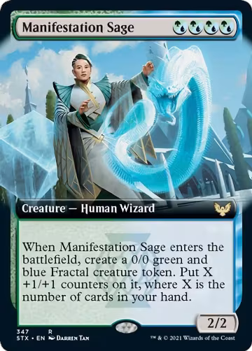 Manifestation Sage (Extended Art) (347), Strixhaven: School of Mages — Magic card price