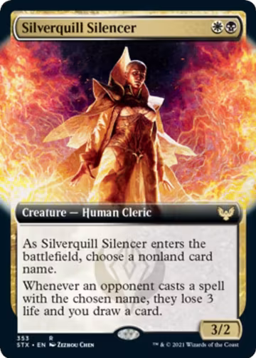 Silverquill Silencer (Extended Art) (353), Strixhaven: School of Mages — Magic card price