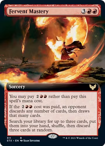 Fervent Mastery (Extended Art) (311), Strixhaven: School of Mages — Magic card price