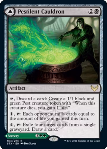 Pestilent Cauldron (154), Strixhaven: School of Mages — Magic card price