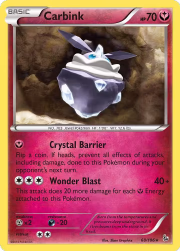 Carbink - 68/106 (068/106), Deck Exclusives — Pokémon card price