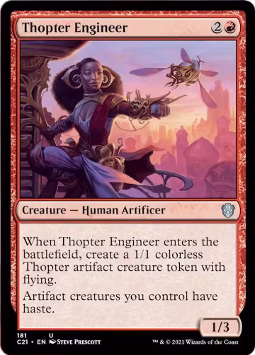 Thopter Engineer (181), Commander 2021 — Magic card price