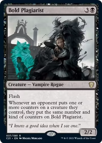 Bold Plagiarist (37), Commander 2021 — Magic card price