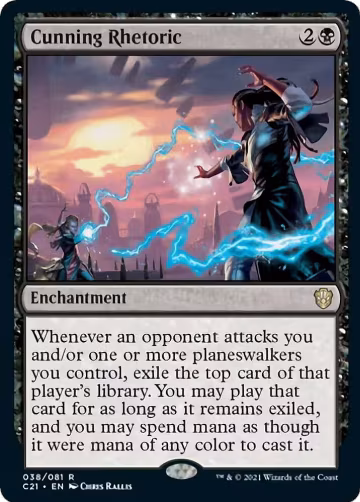 Cunning Rhetoric (38), Commander 2021 — Magic card price
