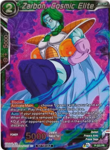 Zarbon, Cosmic Elite (Player's Choice) (P-223), Promotion Cards — DB Super card price
