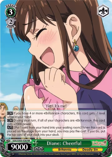 Diane: Cheerful (SDS/SX03-026 RR), The Seven Deadly Sins — Weiß Schwarz card price