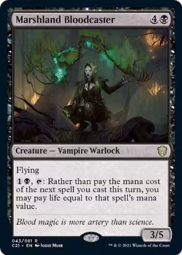 Marshland Bloodcaster (43), Commander 2021 — Magic card price