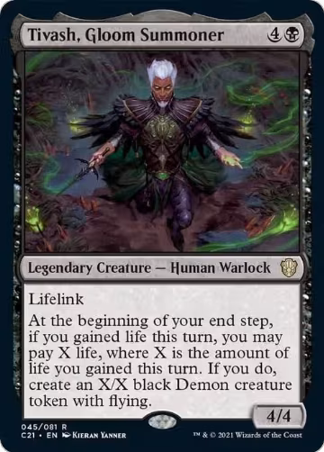 Tivash, Gloom Summoner (45), Commander 2021 — Magic card price