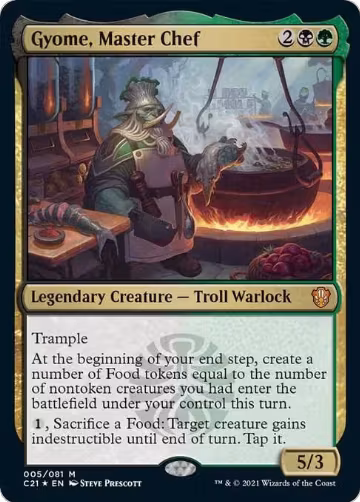 Gyome, Master Chef (5), Commander 2021 — Magic card price