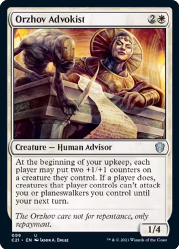 Orzhov Advokist (99), Commander 2021 — Magic card price
