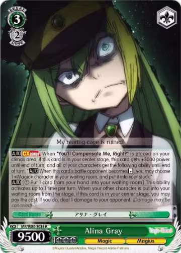 Alina Gray (MR/W80-E036 R), Magia Record: Puella Magi Madoka Magica [Side Story] (Anime) — Weiß Schwarz card price