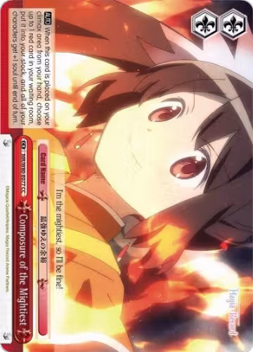 Composure of the Mightiest (MR/W80-E077 CC), Magia Record: Puella Magi Madoka Magica [Side Story] (Anime) — Weiß Schwarz card price