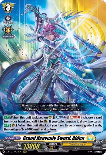 Grand Heavenly Sword, Alden (D-BT01/007EN), D-BT01: Genesis of the Five Greats — Vanguard card price