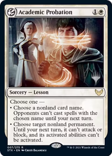 Academic Probation (7), Promo Pack: Strixhaven — Magic card price