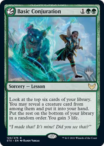 Basic Conjuration (120), Promo Pack: Strixhaven — Magic card price