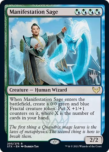 Manifestation Sage (205), Promo Pack: Strixhaven — Magic card price